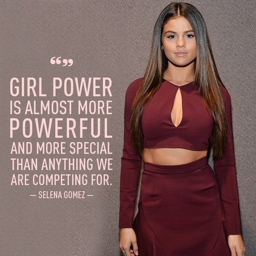Girl power is almost more powerful and more special than anything we are competing for. <a href="/selenagomez/">Selena Gomez</a> 
#FridayMorning #FridayThoughts #FridayFeelings #FridayMotivation #FridayWisdom #Motivational #Inspirational #2018 #Today #Trending #GirlPower #Special #Power #Selenagomez