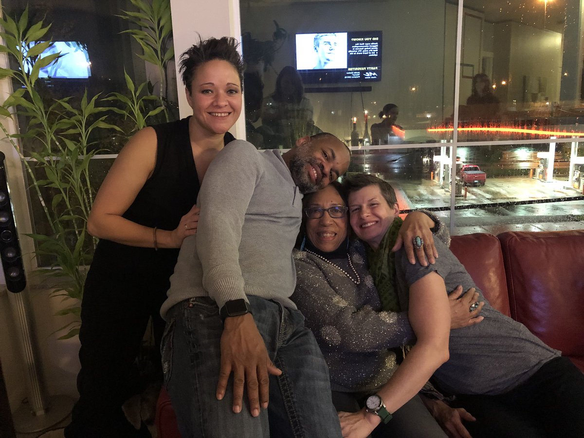 So much love for my aunt. She is an amazing woman!! We are blessed to have her in our lives. #thanksgiving #memories #2018 #businessowner #pdxsantebar #studentoflaw #loveroflife #silverfox #vryunq