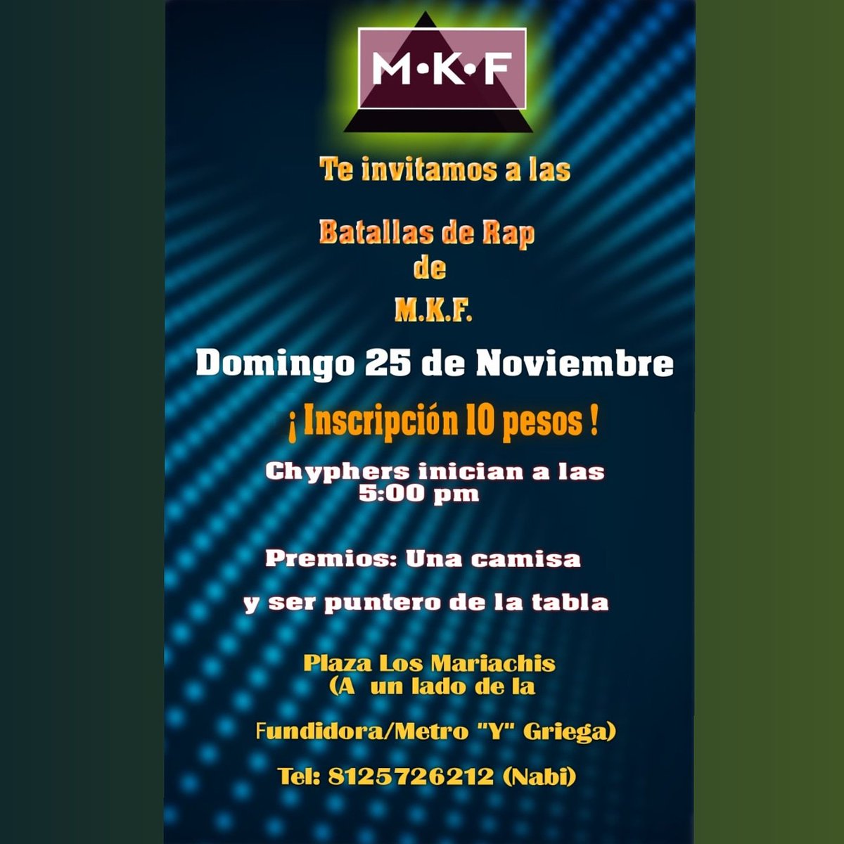 mkfmex's tweet photo. Ojo aquí gente de Monterrey! 🤘 https://t.co/x6T6ixQ6BZ