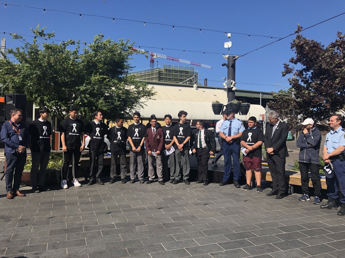 Ubelong_here's tweet photo. Strathfield Youth Engagement Committee bringing the community together this White Ribbon Day, to end violence against women. #WhiteRibbonDay #SpeakOut 
@mckay_jodi @StrathfieldCouncil  @YOTSAustralia @roselouisecox https://t.co/HoYrcaEkdn
