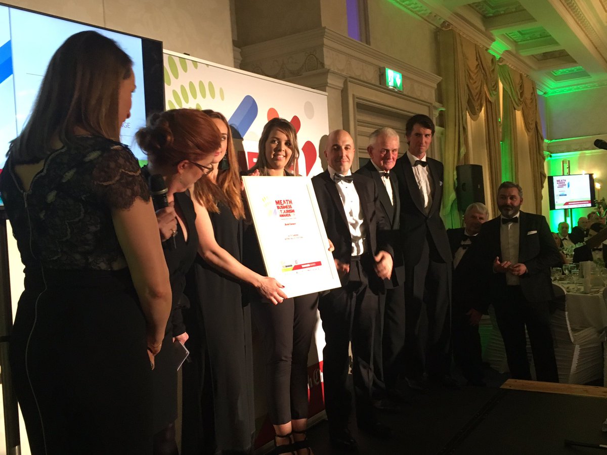 meathchronicle's tweet photo. Live from the Meath Business &amp; Tourism Awards 2018 #MBTA18
And the winner of the Outstanding Boyne Valley Festival is...@dowthp2p https://t.co/oDfQKGrta0