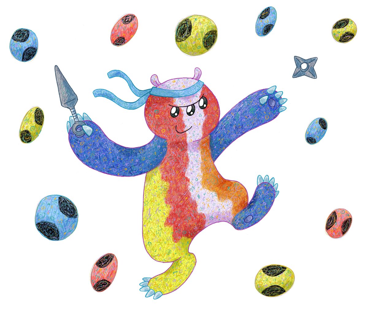 jkostman's tweet photo. Here's my take on 9 year old Joao Francisco's monster for Monster Project UNITE
#MonsterProjectUNITE #MPU_6 #kidlit #kidlitart #illustration #doodle #drawing #characterdesign #art https://t.co/Gg9nUYcUCp