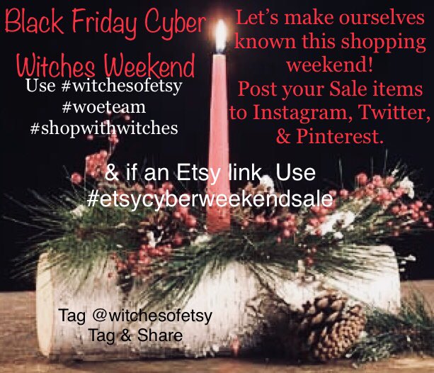 missjuliaart's tweet image. #shopwithwitches this holiday season for some unique handmade items. #woeteam #witchesofetsy #etsycyberweekendsale @WitchesOfEtsy