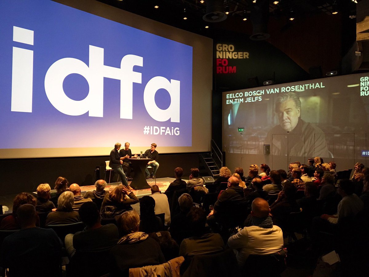 MartijnRotgers's tweet photo. Eerste volle dag IDFA in Groningen. Zag American Dharma over de ongrijpbare Steve Bannon. Napraten met @eelcobvr en Tim Jelfs @groningerforum #IDFAiG https://t.co/ob7NRXDR84