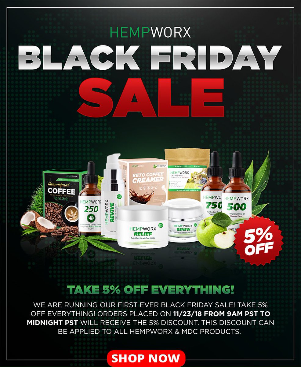 cbd4petsandme's tweet photo. #blackfridaysale #cbdproducts #hempworx #holistichealth #healthyliving #cbd https://t.co/NhdSCCA1vx