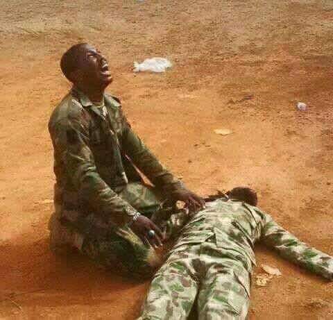 siimeony's tweet photo. If this is our #CurrentLevel , then Nigerians can only but imagine how the #NextLevel they promised us would look like. 😢😪😭
#HonourOurFallenTroops https://t.co/ErhE2iXaJF