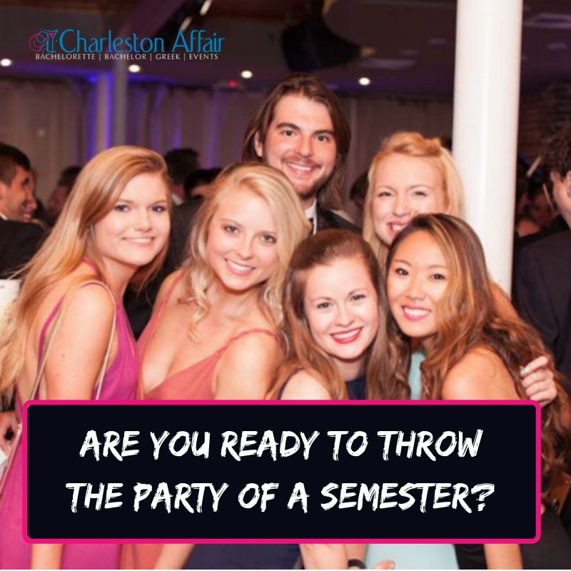 With extensive connections throughout the city, Charleston Affair offers you exactly what you need: budget-friendly choices so you can host an extraordinary mixer, semi-formal, or formal for your fraternity or sorority! bit.ly/2rQOHPt #semesterparty #partynight