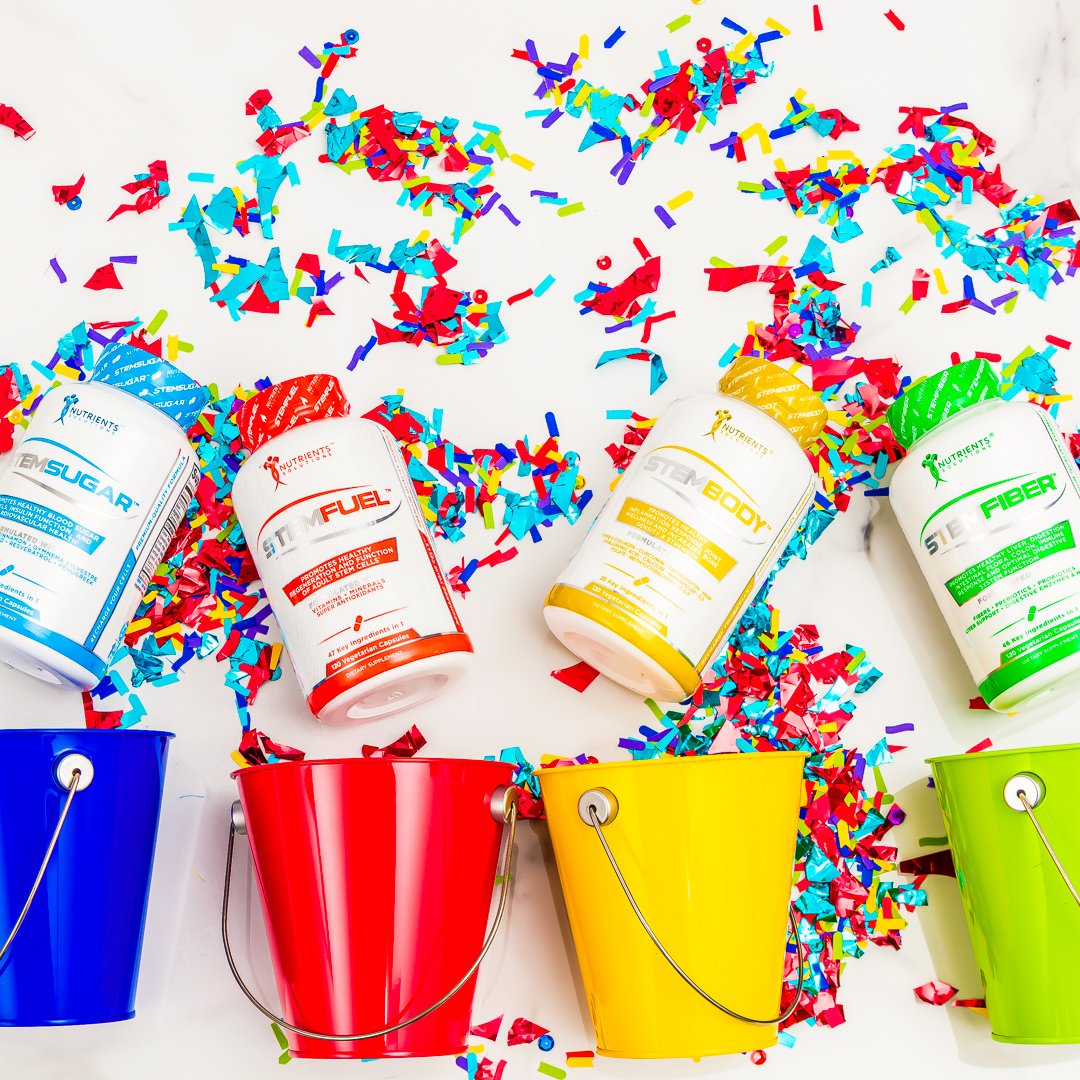 nutrientssol's tweet photo. Celebrate🥂 great health &amp; a totally fulfilling life! #StemFiber, #StemFuel, #StemSugar &amp; #StemBody are the healthy nutritional support 👊 your body needs to help restore your natural health so you’ll feel healthy &amp; happy day after day. #wellness #supplements #vitamins #nutrients https://t.co/0xVbA8EU9J
