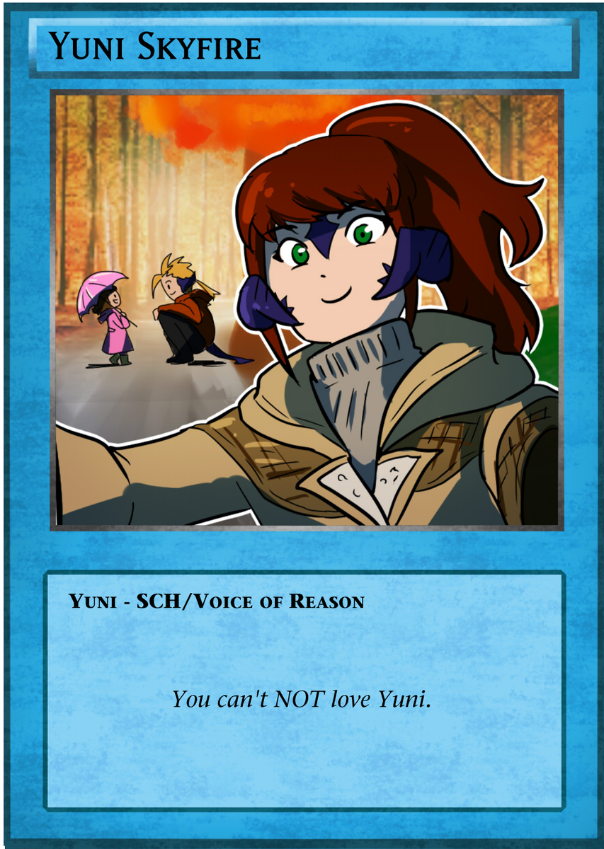 SuperSpuddles's tweet image. OH THATS A THING I FORGOT TO DO. Actual pictures of the NEST cards! WITH A SPECIAL @Zephiason And Yuni&apos;s cause im real proud of it