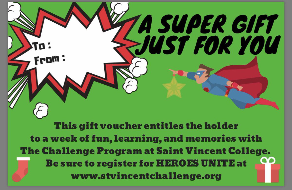 🛍🎁Black Friday isn’t over until you go to stvincentchallenge.org to check out our updates, upgrades, and Holiday Promo! You can even print a gift certificate as a stocking stuffer for your favorite student! 🛍🎁 #kidsgiftideas #summercamp #stockingstuffer