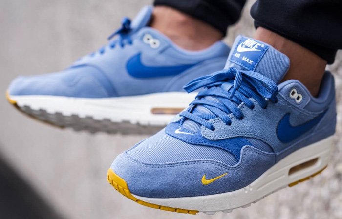air max 1 premium blue yellow