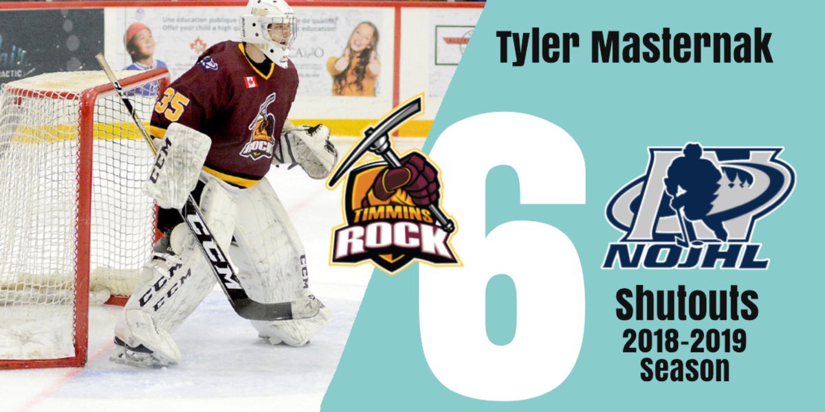 🚨🚨NEW <a href="/NOJHL/">NOJHL</a> RECORD 🚨🚨
<a href="/tymasternak3519/">Ty Masternak</a> has broken an all-time <a href="/NOJHL/">NOJHL</a> season shutout record with his 6th shutout tonight in a 3-0 win over the <a href="/VoodoosNOJHL/">Powassan Voodoos</a>    
The <a href="/SpiritHockey/">Saginaw Spirit</a> draft pick is having a stellar season‼️ Congrats on your record Ty! #rockstrong #recordholder