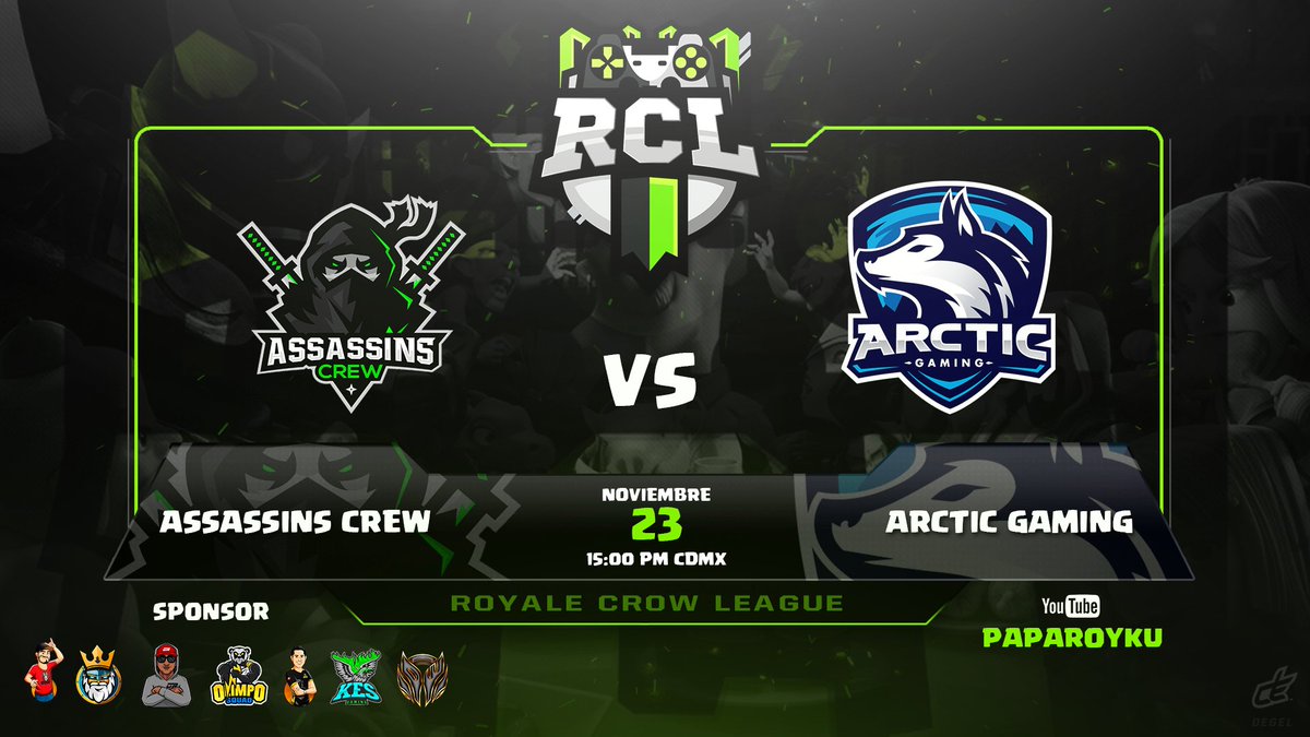 rderoyku's tweet photo. ¡DUELO de EQUIPOS PROFESIONALES en mi CANAL! 😎
🔴 https://t.co/Uu6A712Kys …

⚔️ @Assassins_GG 🆚 @ArcticGamingES 
🏆 @RCL_GG 
🎙️@paparoyku https://t.co/hinkxrTQTs