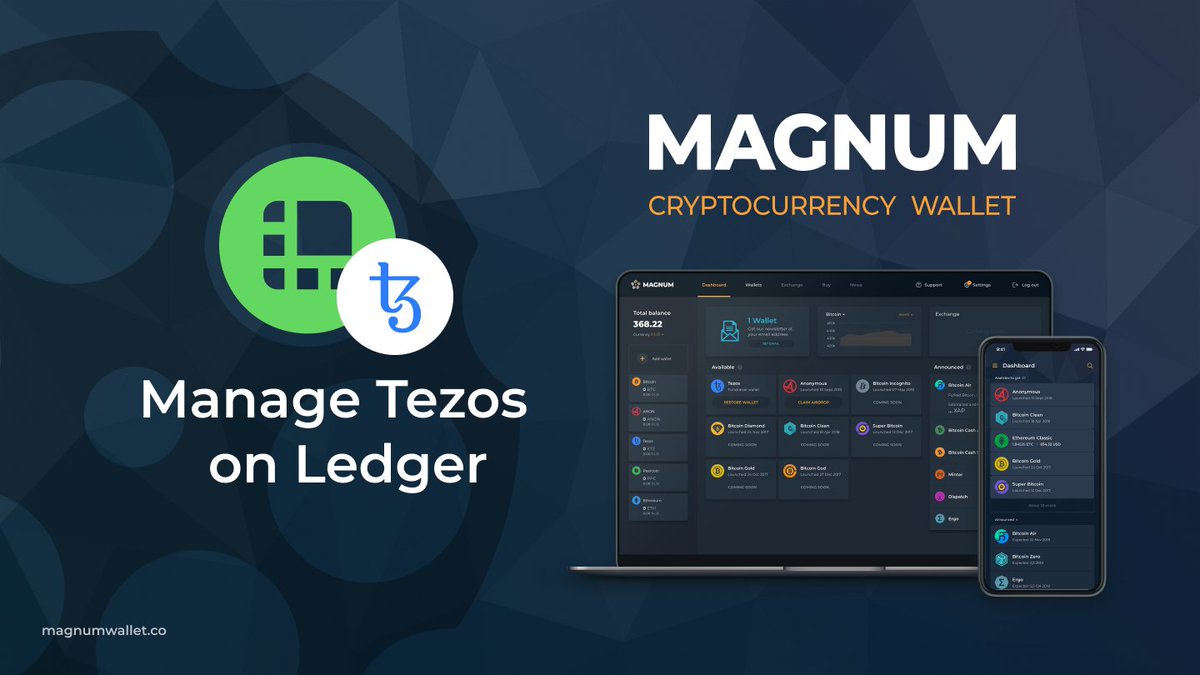 Magnum announced successful <a href="/tezos/">Tezos</a> Ledger Nano S integration🤟
Send, receive and DELEGATE XTZ on your Ledger using Magnum!
Import your XTZ wallet by linking Ledger on app.magnumwallet.co
@TezosCommunity <a href="/breitwoman/">Kaꜩleen 🚂</a> <a href="/ArthurB/">Arthur B.</a> <a href="/TezosFoundation/">Tezos Foundation</a>
