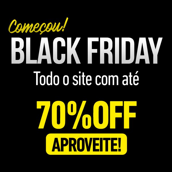 Aproveite! Todo o site com até 70% de desconto bit.ly/2PQNvK2