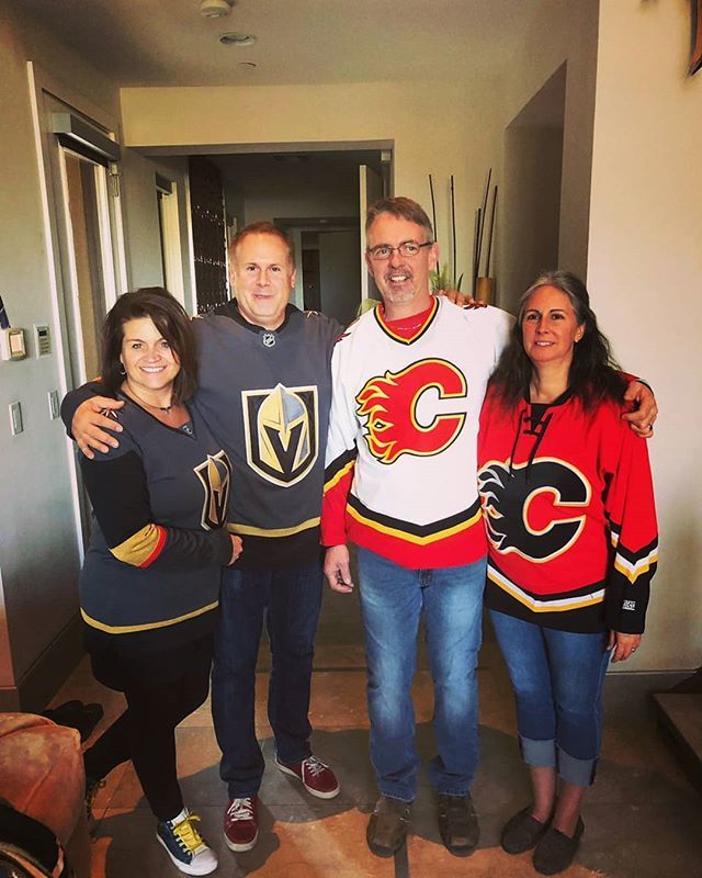 MicheleAloe's tweet photo. Game day!!! Been waiting for this game. Going to be a great afternoon. 🏒🏒#aloefun #vegasstrong #vegashockey #vegasborn https://t.co/gWVAmKyZys