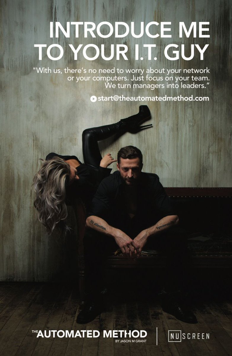 automatedmethod's tweet image. “With us, there’s no need to worry about your network or your computers. Just focus on your team. We turn managers into leaders, so⠀
introduce me to your I.T. guy.”
#cowardsmicromanage #leadbyexample #coffeeisforclosers #innovateordie #theautomatedmethod #thenumethod #nuscreen