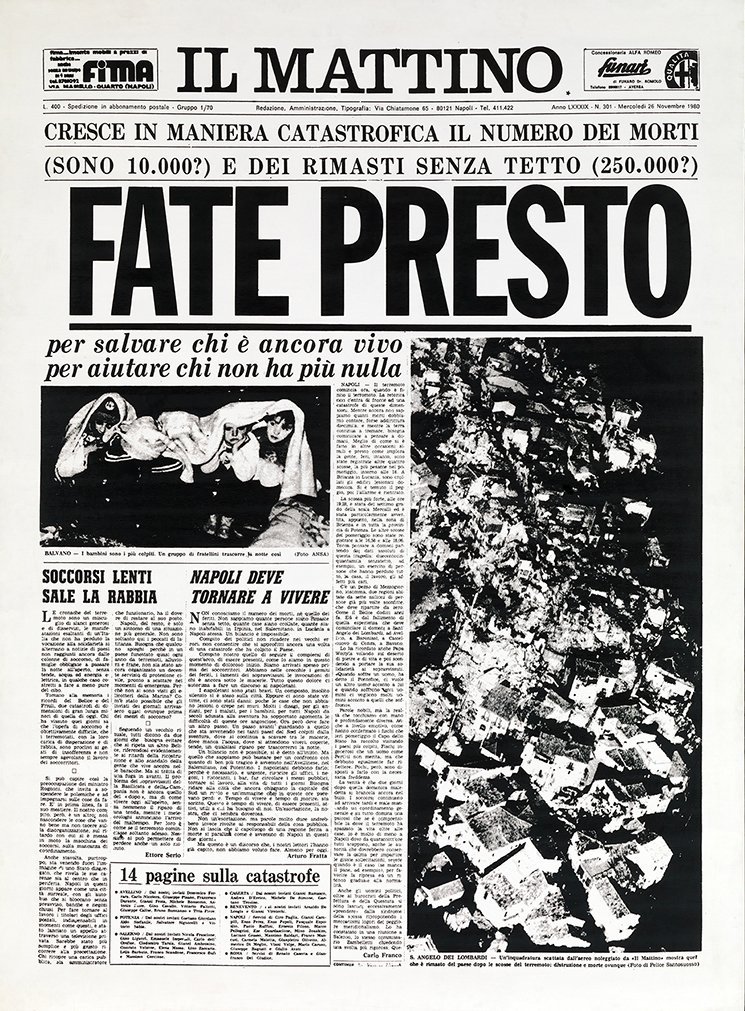 museomadre's tweet photo. Ad un tratto la verità brutale ristabilisce il rapporto tra me e la realtà. Quei nidi di vespe sfondati sono case, abitazioni, o meglio lo erano.
(Alberto Moravia)
.
In queste ore, 38 anni fa, una scossa di #terremoto della durata di 90 secondi colpì l'#Irpinia. https://t.co/7I6pgRa7nG