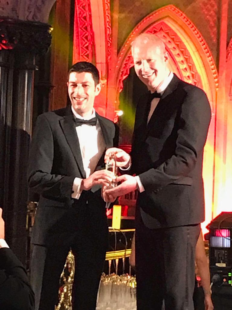 UCCpsychiatry's tweet photo. Delighted to receive @MeetInIreland #NCAA2018 ambassador award for @esnm_eu #NeuroGASTRO2017 @Pharmabiotic https://t.co/2UzFlA72L5