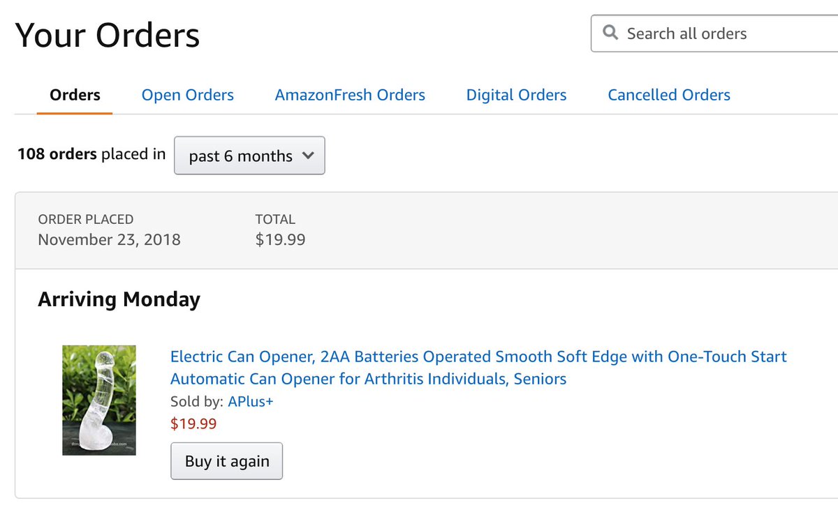 Okay hi, @amazon. I know you have a lot going on right now but can someone  please validate that on November 26th I will be receiving a can opener and  not this
