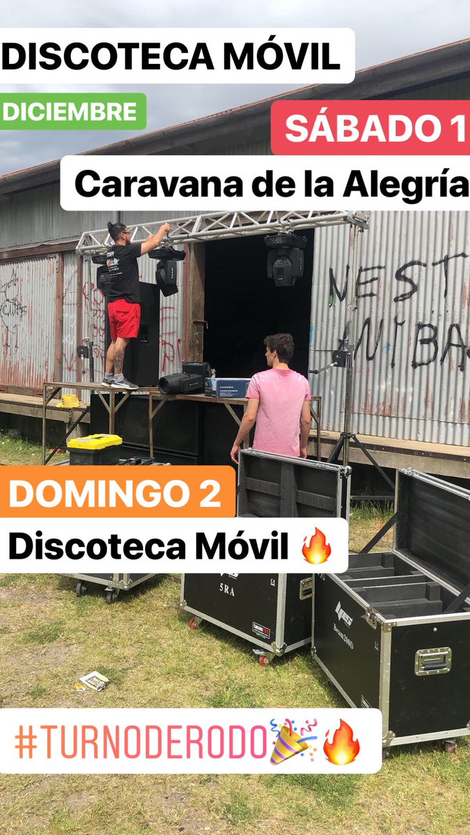 PablitoDJ_'s tweet photo. 🔉 DISCOTECA MÓVIL 2018 🔉
🎶 Edicion #FDLP Rodo 🎶
Si te quedaste con más ganas de #Fiesta 🎉 #APRONTATE 🔥 porque vuelve la Disco mas fiestera a #RODO 🌙
Rodo está en #MODOARABE 🧝🏻♂️
Aquí el calendario de la #Disco‼️
Nos vemosssss 💥 https://t.co/QifxydowoO
