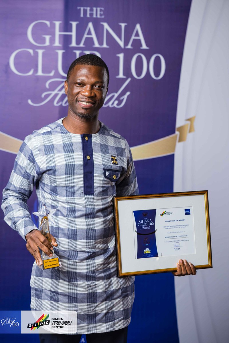 Winners of the Sector Leaders and Discretionary Awards at the Ghana Club 100 Awards. #GC100