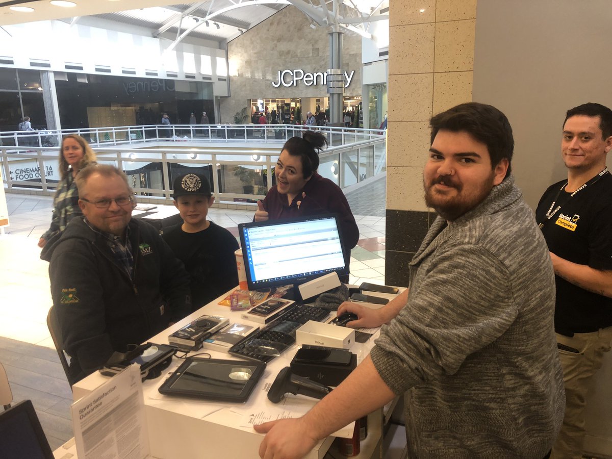 Happy customers taking advantage of #Sprints #BlackFriday deals! W/ the #LGV40ThinQ Free TV and #iPhoneXR LOGO at the @ccComm_Sprint store @ Provo Towne Centre. #WeAreNw Galo and his team are hustling today! #15newandcounting <a href="/suehyun_chung/">Suehyun Johan Chung</a> @JamesLeeWC <a href="/RobertCulp/">Robert Culp</a> <a href="/chadtcurtis/">Chad Curtis</a>