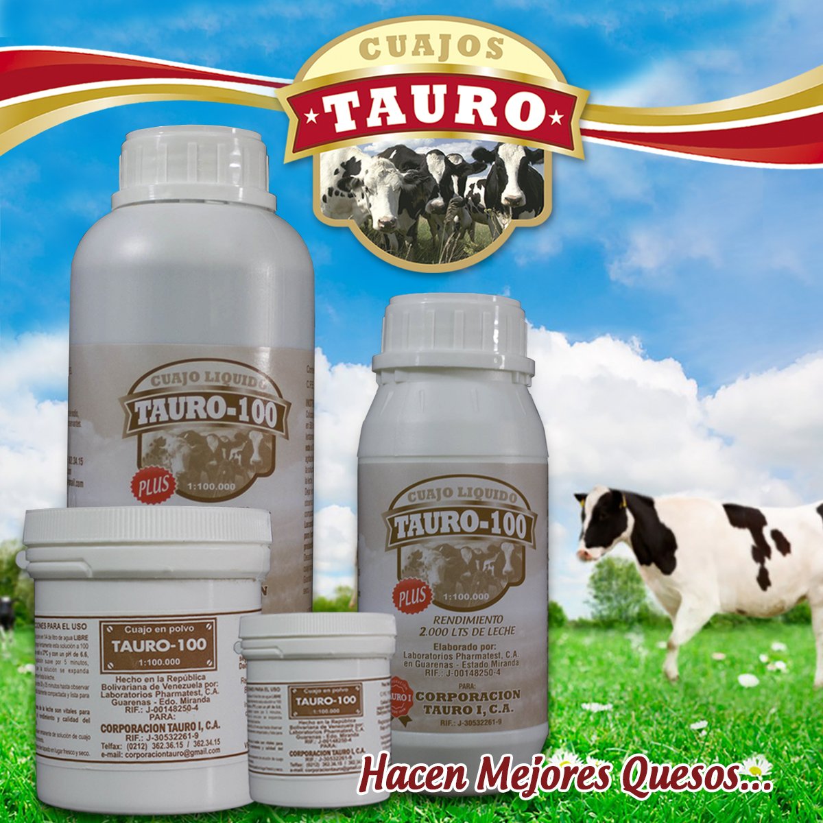 taurocorp's tweet photo. El máximo rendimiento para todos tus tipos de quesos, bien sean frescos, madurados, de pasta prensada o de pasta cocida. 
Más información contáctenos:
📧 corporaciontauro@gmail.com
☎ (0212) 362.36.15 / 362.34.15
#CorporacionTauroI #Cuajos #Quesos #Agropecuarias #Venezuela https://t.co/WgA62Waxzi
