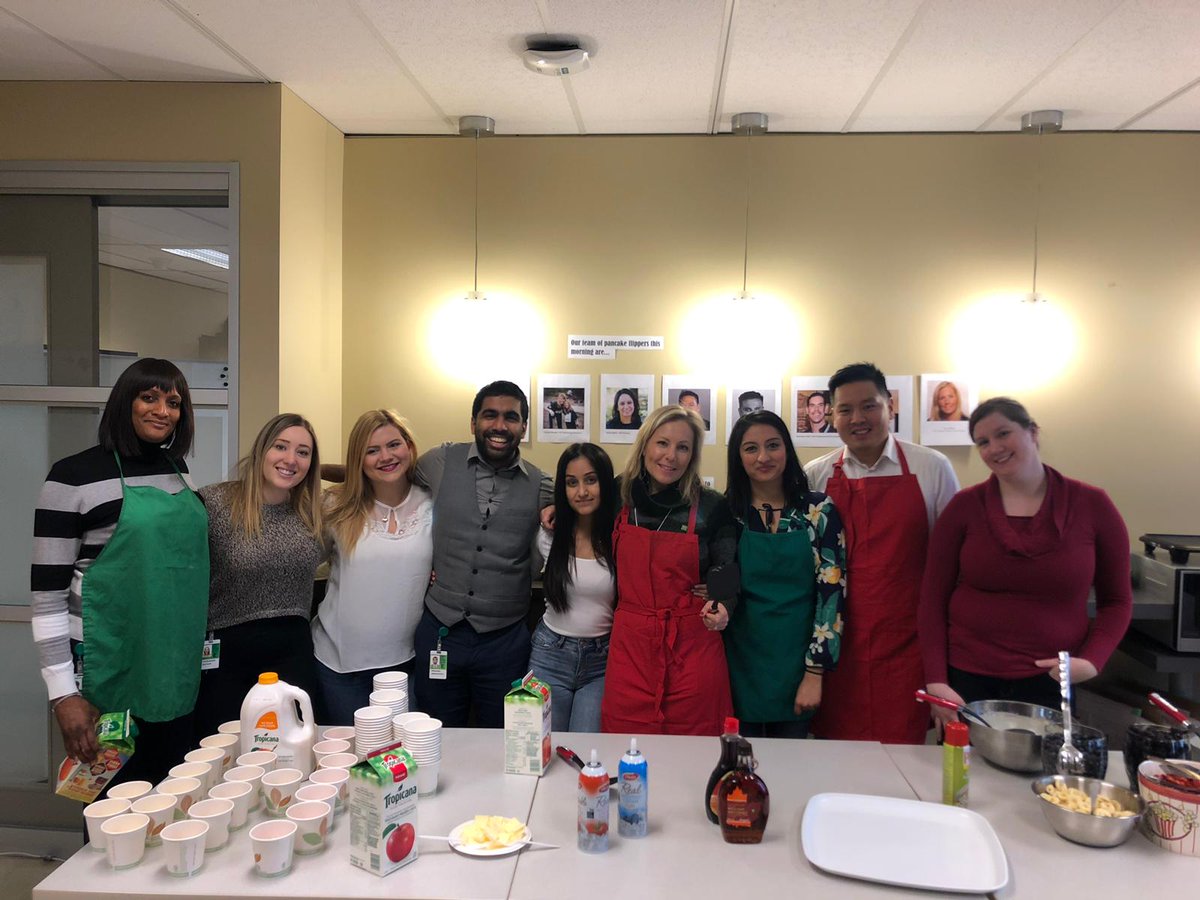 Amarasooriya's tweet photo. No better way to end the week than with the Kick-Off Breakfast for our #UnitedWay Campaign! Future Ready, HOJ, and FIT teams are united in supporting this fantastic cause. Thank you to our amazing pancake chefs for all your help!
#Unignorable #MakingADifference

@LindaMacKay_YYZ https://t.co/PwX3EMiLXC