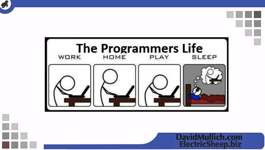 David_Mullich's tweet image. The programmer’s life. 
 #gamehumor