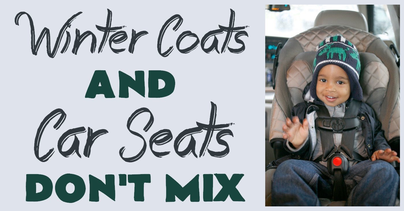 Child car safety seats and 'puffy' coats don't mix