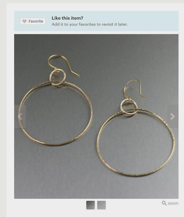 Phenomenal Chased Gold Hoop Earrings Listed by #Etsy  #Gold #MadeInSF etsy.com/listing/168886…