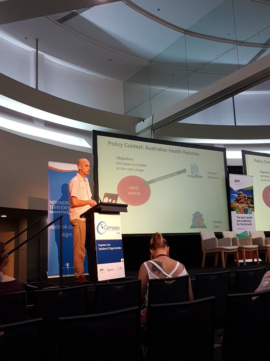 lenicki10's tweet photo. #Compass2018 NTPHN Director Dr Paul Burgess on health care homes. Chronic conditions is a team sport. @NTPHN https://t.co/FDWNQaDWGR