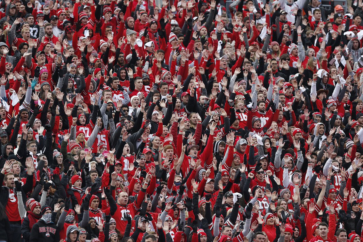 We need the BEST atmosphere in college football tomorrow in The Shoe!!! #BuckeyeNation GO BUCKS!!