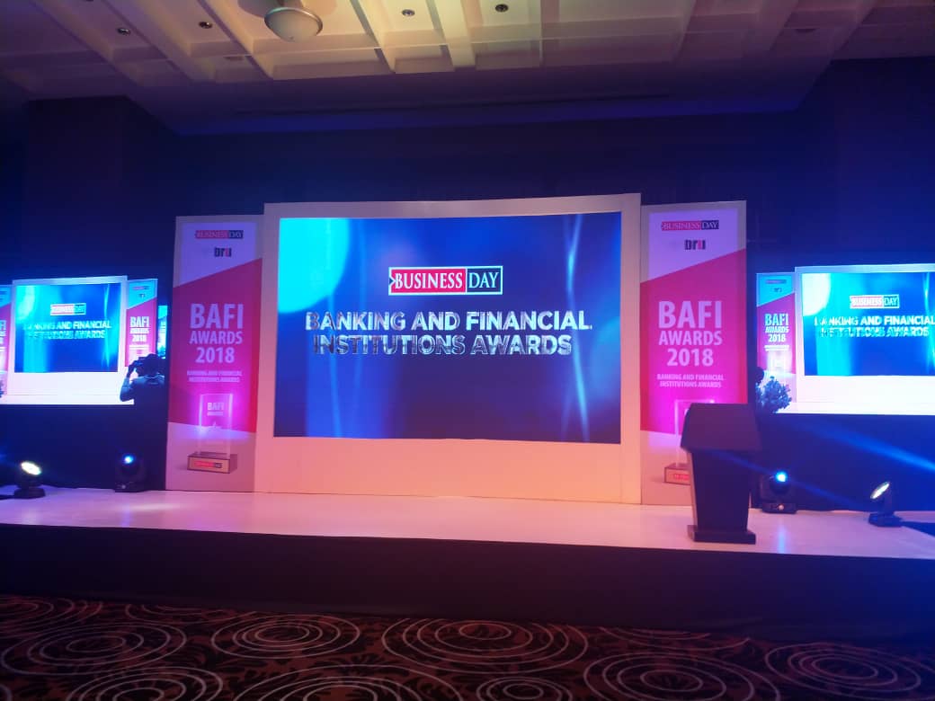 nirsalconnect's tweet photo. NIRSAL emerges BEST DEVELOPMENT FINANCE INSTITUTION at the @BusinessDayNg Banking and Financial Institutions #BAFI Awards 2018.
Congratulations to us, and to all the winners. This is an incentive to do more.
#Nirsalconnect at #BAFIAwards2018 #MoreWins https://t.co/c7fa7i8Ovb