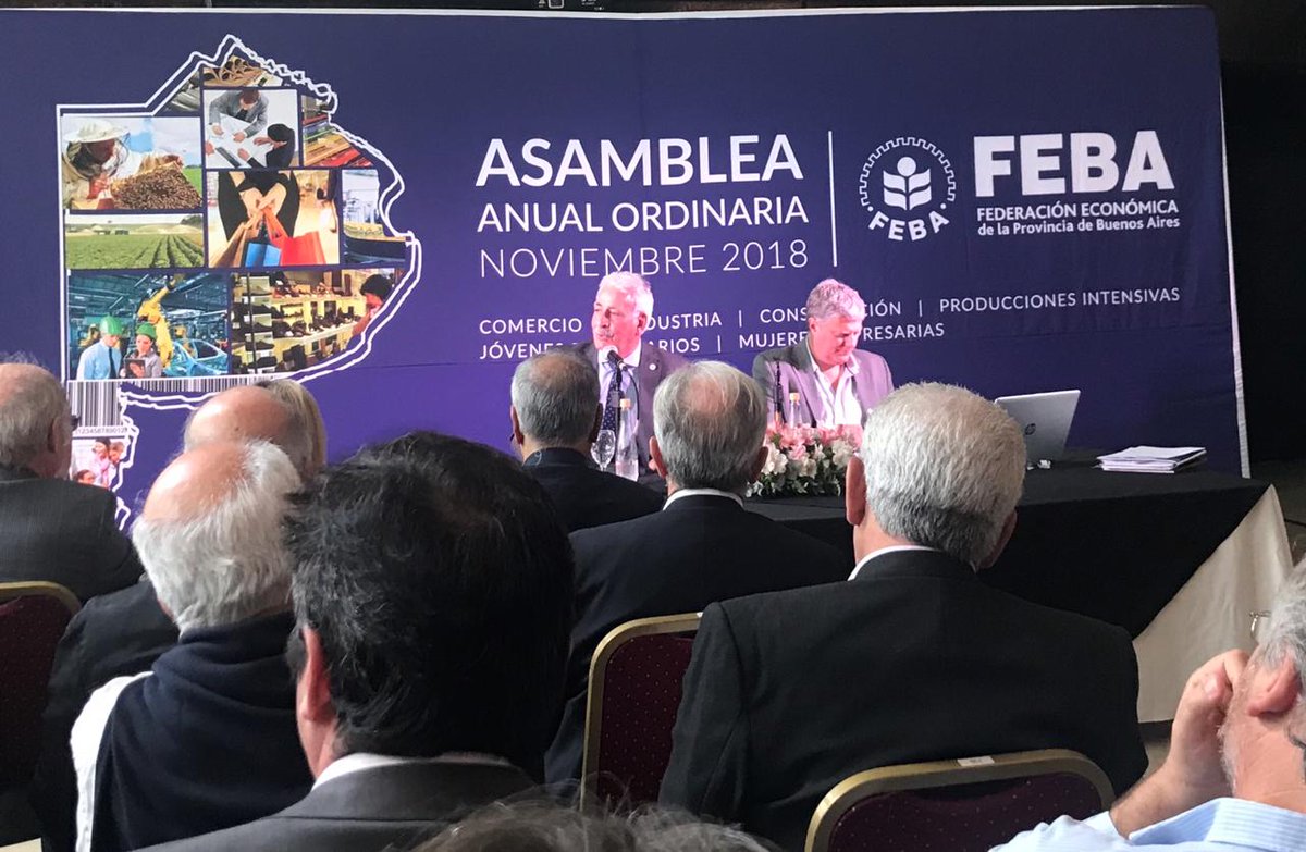 FebaOk's tweet photo. #HOY
Durante la Asamblea Ordinaria de FEBA, se votó por unanimidad una lista única, encabezada por Camilo Alberto Kahale, actual presidente de la institución.  Todas las cámaras de la Provincia, lo reeligieron por un nuevo período. https://t.co/HmZiTIVw0t