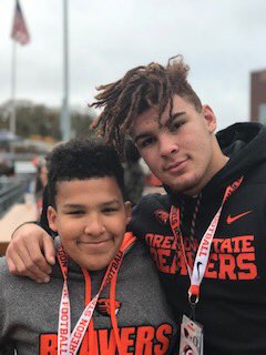 KeithBrown2121's tweet photo. Keith Brown 2021 6’2 220 LB/RB LHS Lebanon Or #21
@PlayBookAthlete 
Thank you Oregon State for inviting me to the civil war game and for my first D1 offer! @Coach_Smith https://t.co/W1u1VmfqE5