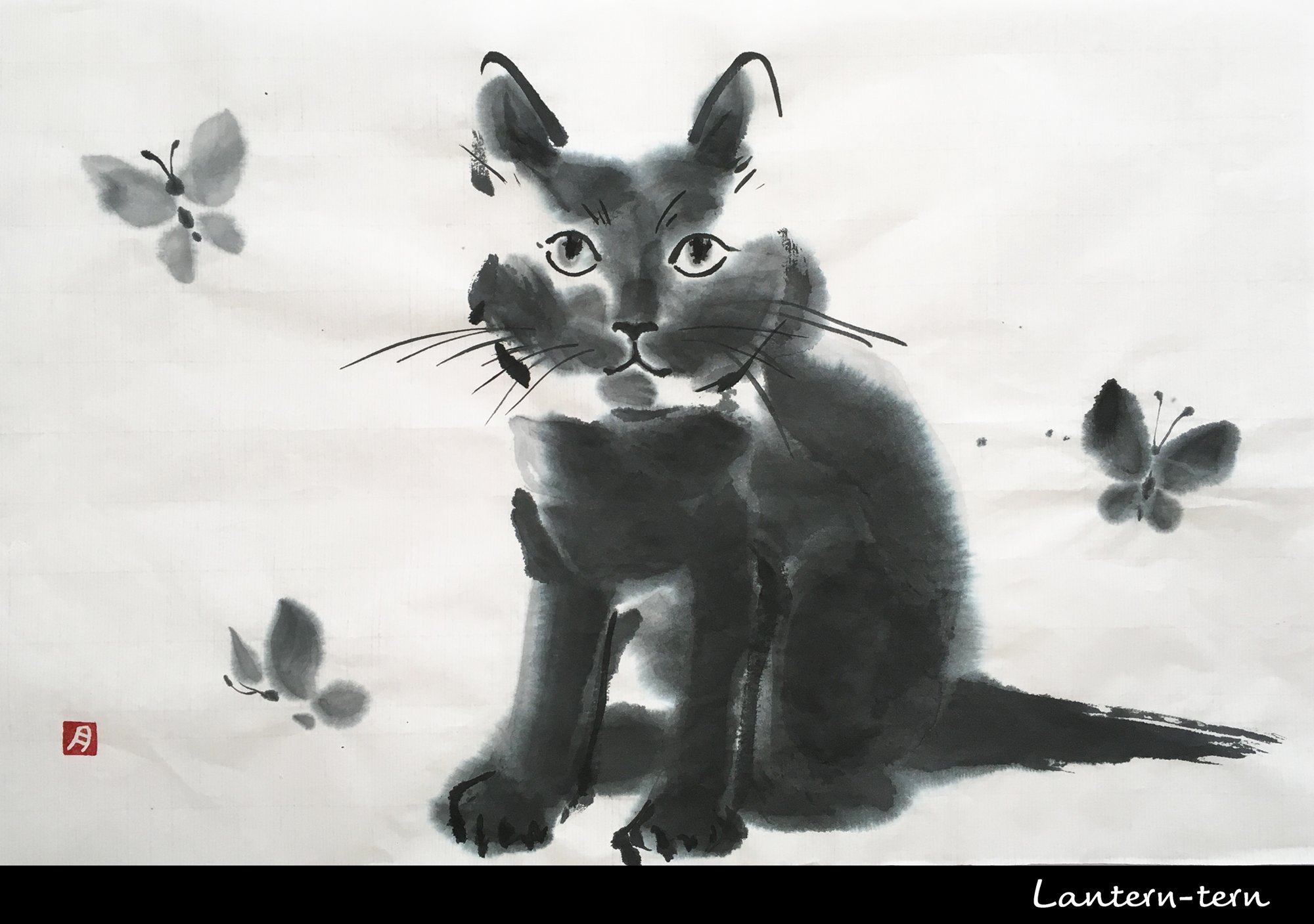 月田エミ 墨ねこ 墨いぬ 墨画の犬猫 シリーズ 水墨画 墨絵 猫イラスト 犬イラスト 動物イラスト 絵本 Inkpainting Indiaink Sumie Catpainting Dogpainting Painting Illustration T Co Vrcemvfjks Twitter