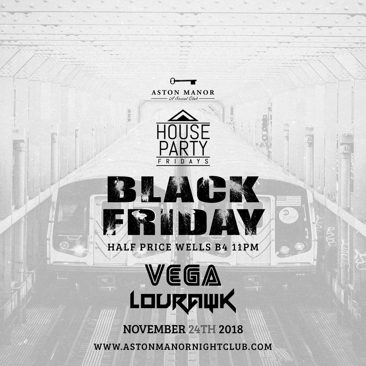 Come work off all that turkey and stuffing with @VegaTheVirgo &amp; <a href="/JacobLouRawk/">L O U</a> tonight! 💃🏻🎶

We’ve got #BlackFriday specials with half-price wells until 11 pm! 🍸

For tables and complimentary guest list go to astonmanornightclub.com 🗝
