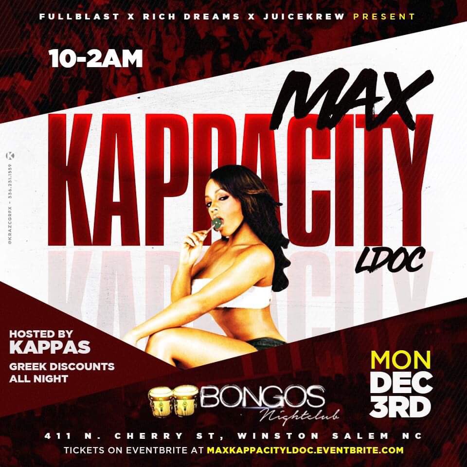 JuiceKrewEnt's tweet photo. It's #LDOC season 😈 #WSSU
#MAXKAPPACITYLDOC
Hosted by the one and only DX NUPES
Tickets go on sale tonight at 10:00pm
https://t.co/kvujtXzjva
#RT TO SAVE A RAM https://t.co/9cWdBKWBeF