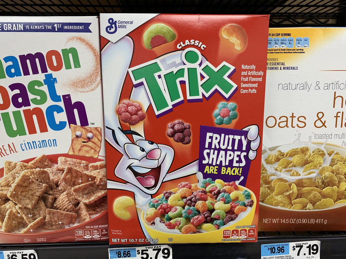 jeff d lowe on twitter hold the phone trix cereal is back to