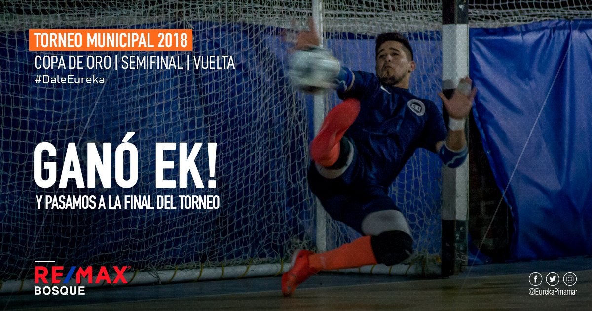 Ganó Eureka y accedió a jugar la Final de la Copa de Oro del Torneo Municipal Clausura 2018
#DaleEureka #EurekaPinamar #EkF5 #Futsal #TorneoMunicipal #CopaDeOro