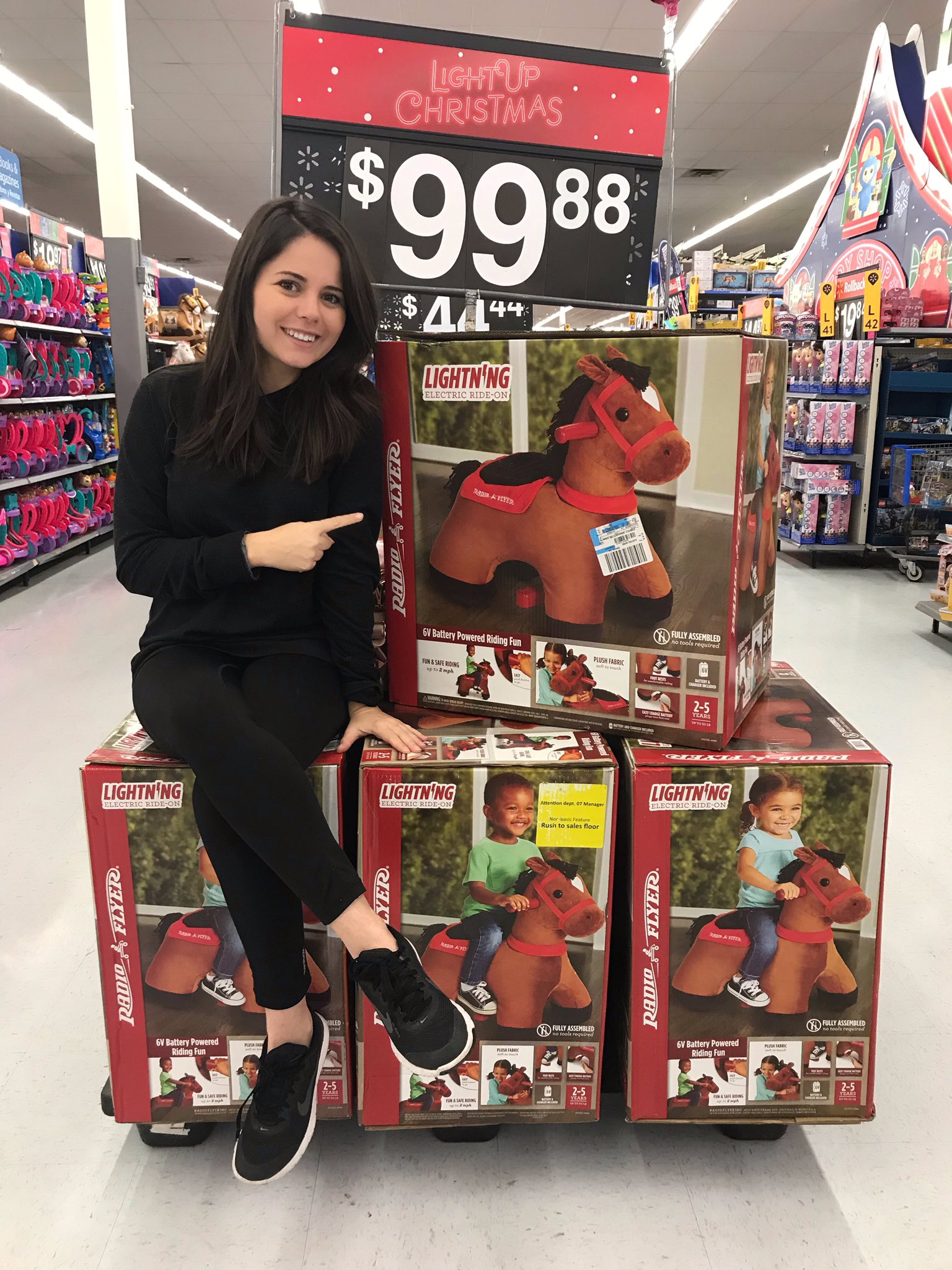 radio flyer lightning horse walmart