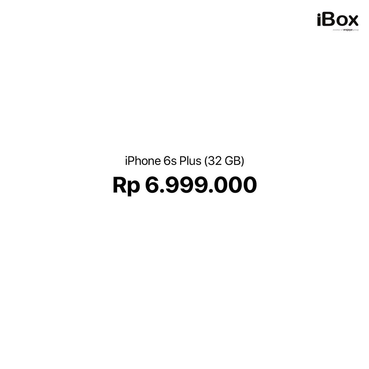 iBoxIndonesia's tweet photo. Sekarang waktu yang tepat untuk mendapatkan iPhone 6S Plus 32GB.
Kini hanya Rp6.999.000.
Dapatkan di iBox terdekat! https://t.co/6DIjptJyyl