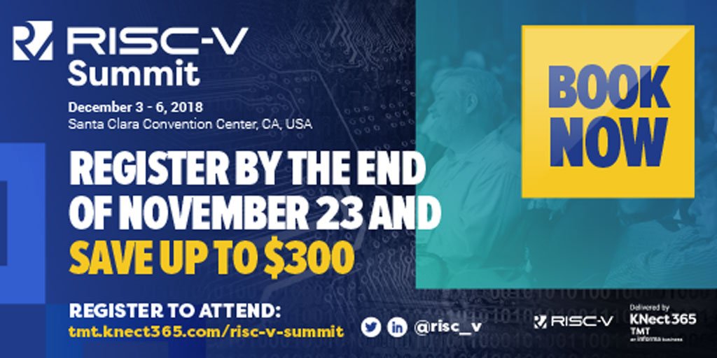 OpenSingularity's tweet image. Skynet aims to be the future industry protocol standard for IoT by creating the first open source and license-free RISC-V blockchain chip. 
Come meet up with members #Skynet team at the annual RISC-V conference tmt.knect365.com/risc-v-summit/…