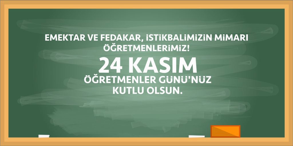 Başögretmen Mustafa Kemal ATATÜRK başta olmak üzere, eğitime gönül vermiş tüm emektar ve fedakâr öğretmenlerimizin #24KasımÖğretmenlerGünü kutlu olsun..