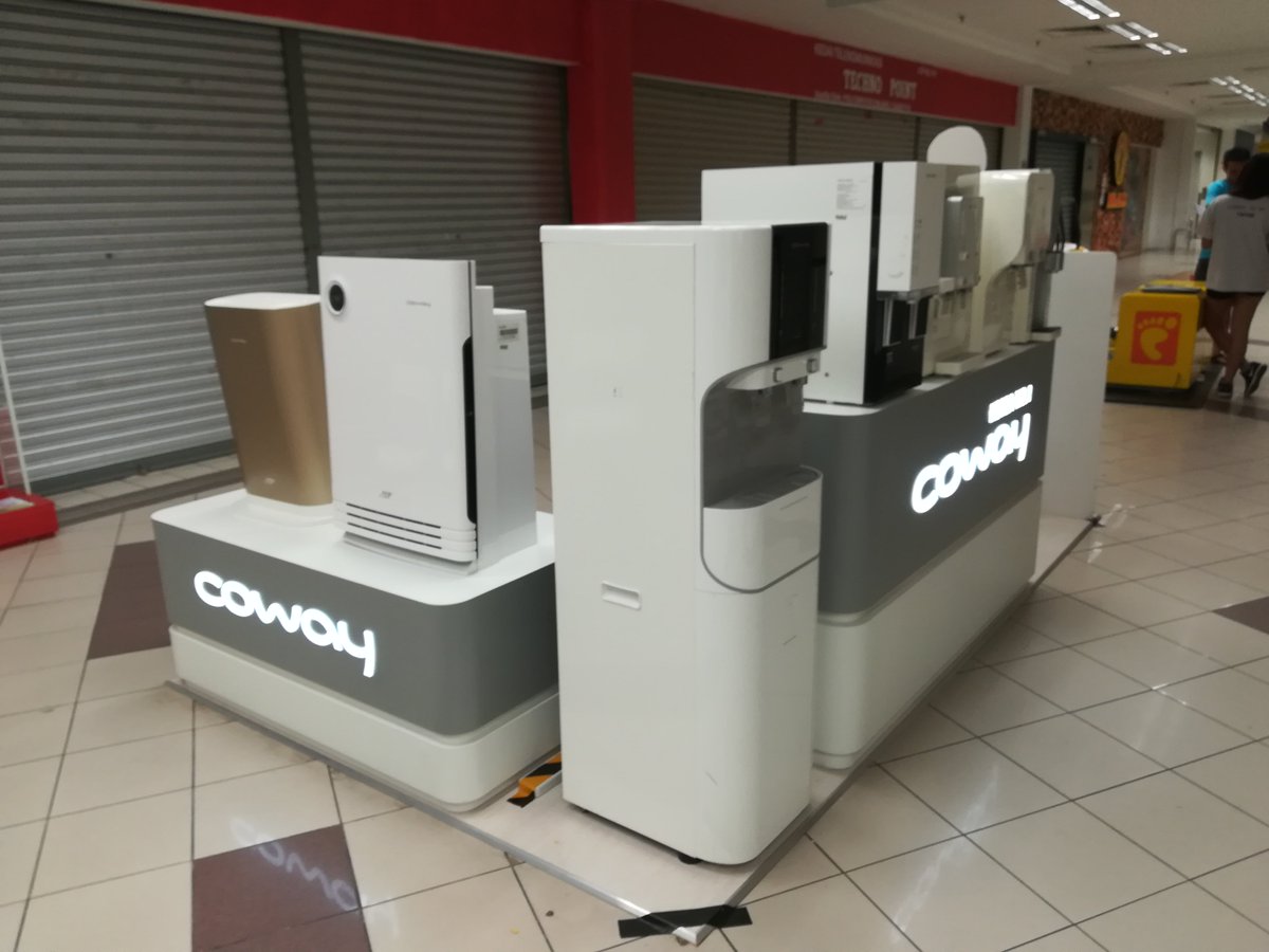 justuniquesb's tweet image. The display of Coway Exhibition Booth at Giant Kelana Jaya in 2018.
#justunique #boothdesign #boothcontractor