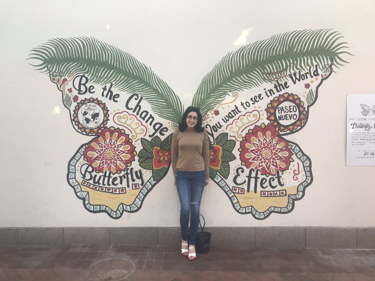 #art #butterfly #santabarbara #paseonuevo #butterflyeffect #bethechange 🦋 @ShopPaseoNuevo