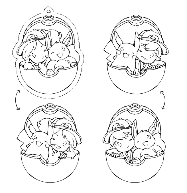 wip of my pokemon lets go charms ☺️ 