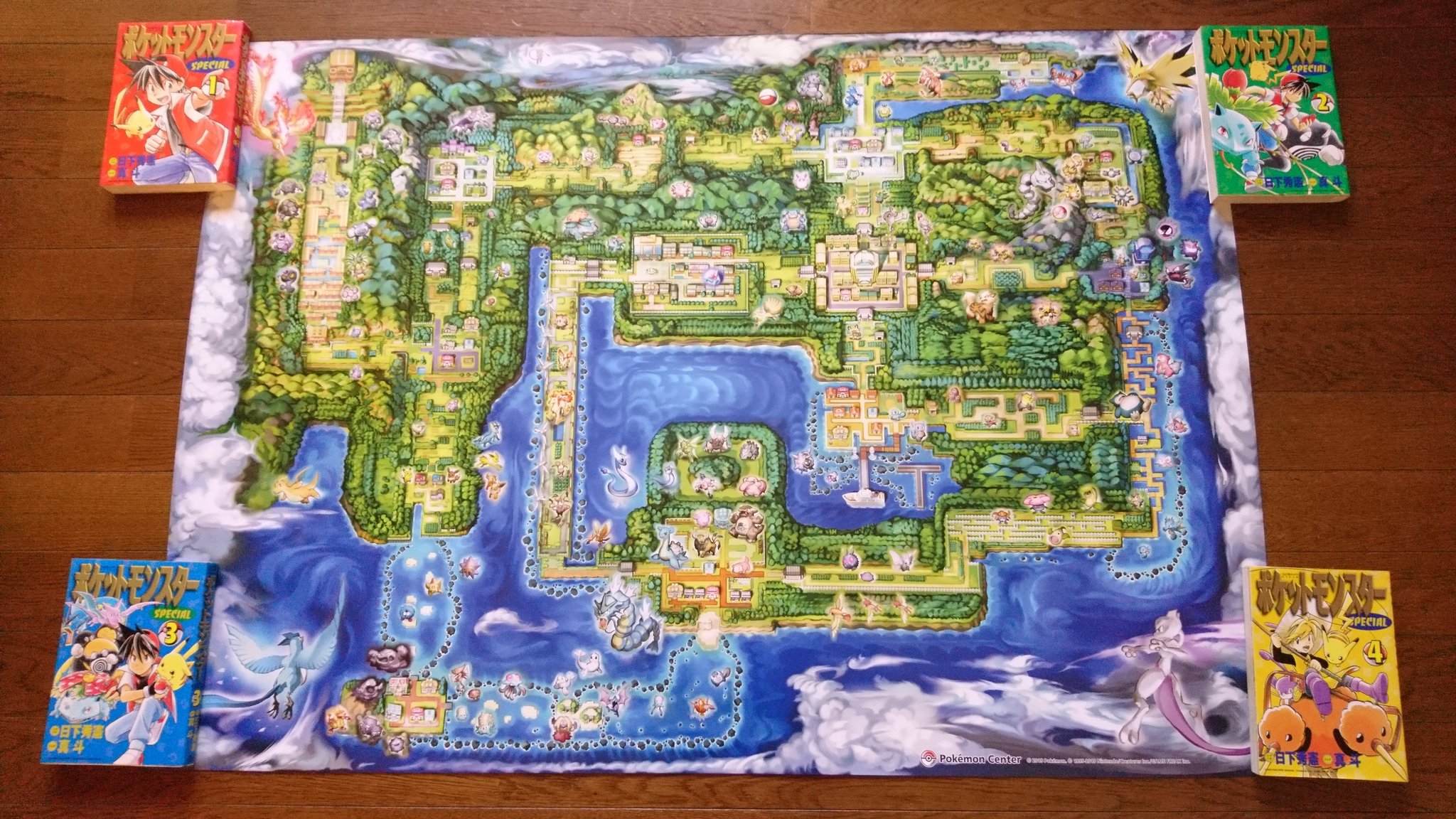 カントー地方　ポスター 非売品【ポケットモンスター】カントー地方＆ジョウト地方